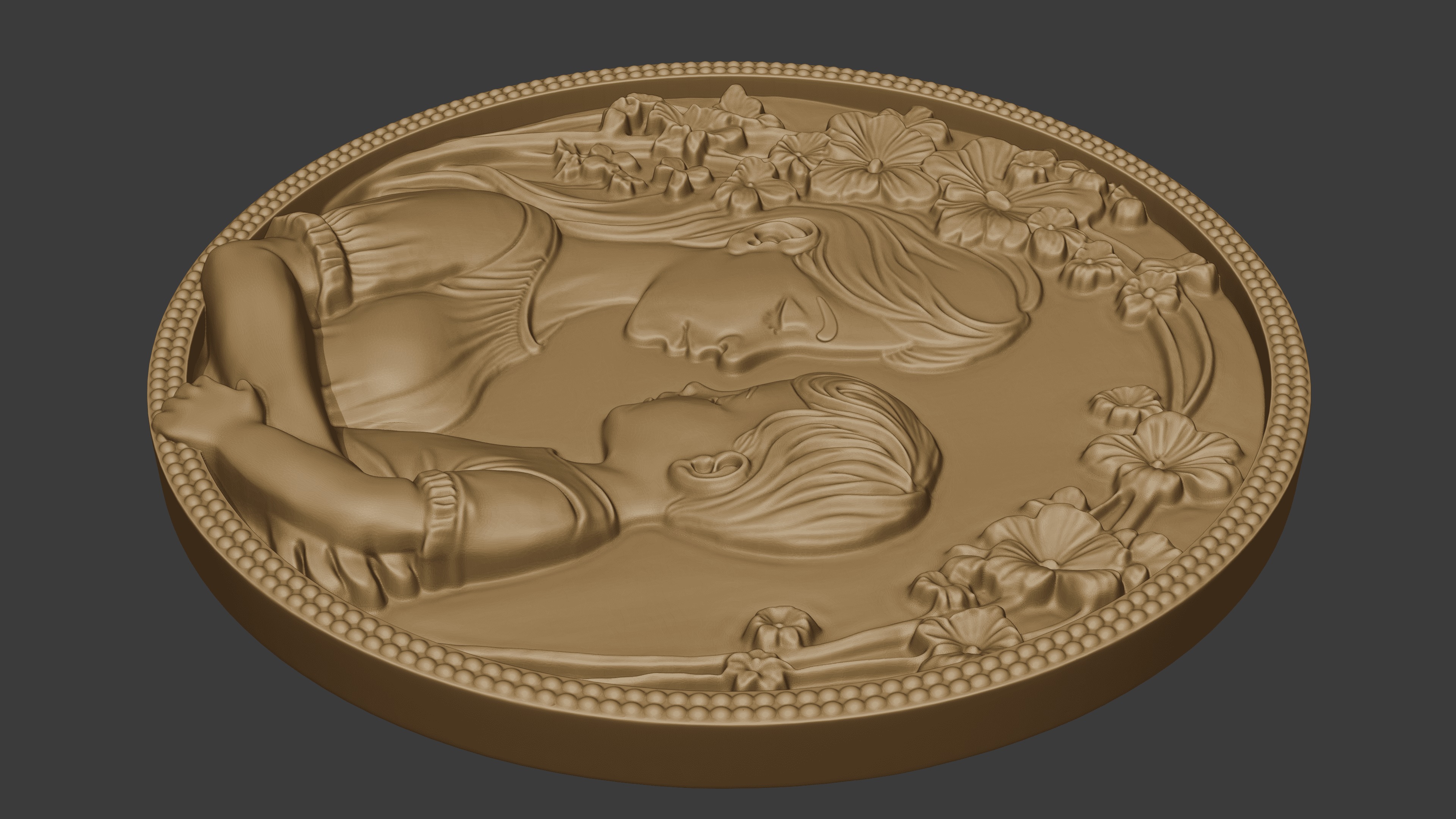 Mom and child relief 3D print model_8