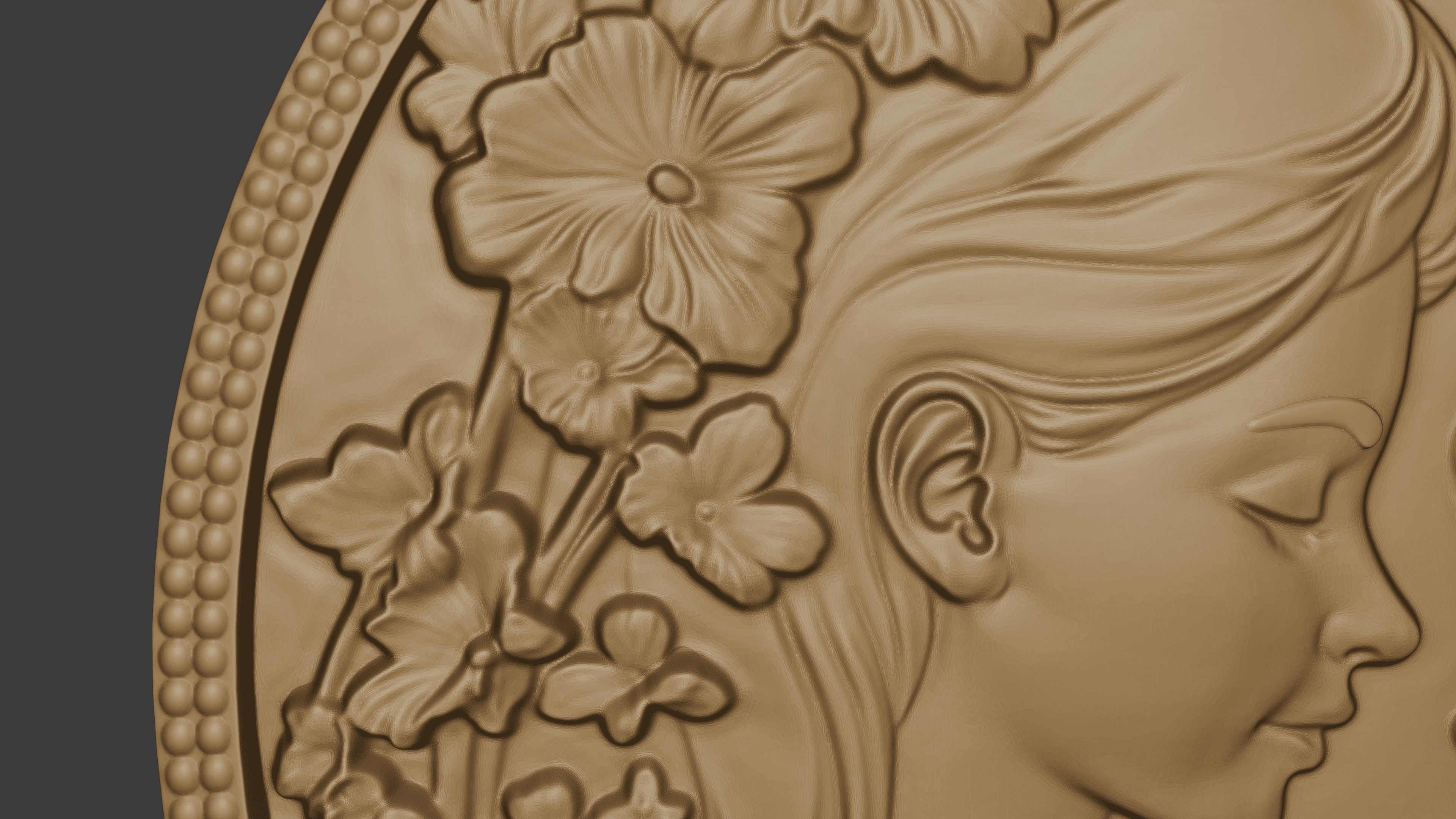 Mom and child relief 3D print model_5