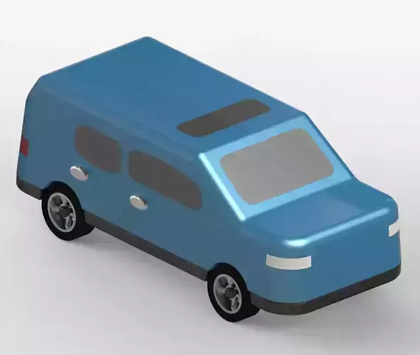 Six Seater Passenger Car 3D print model