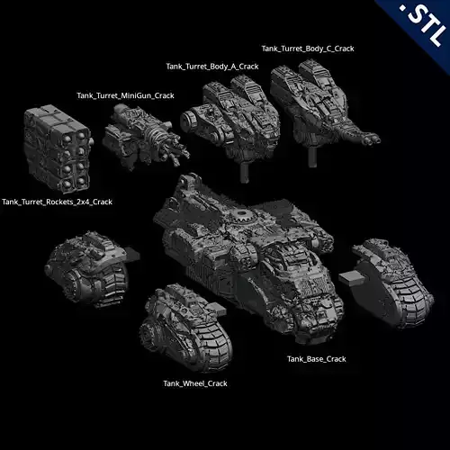 Tanks and Turrets  Destroyed Pack