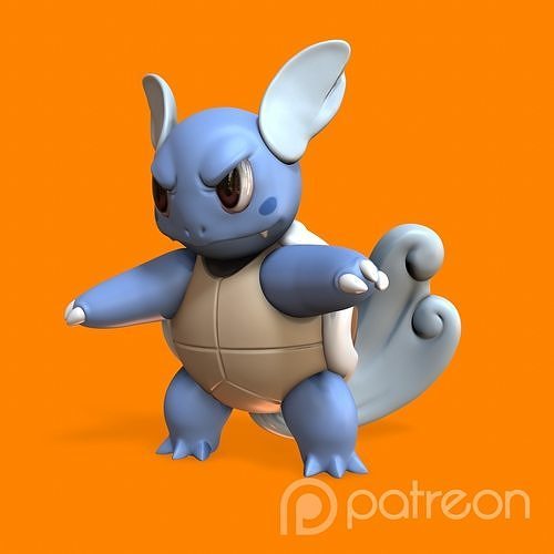 wartortle 3D print model
