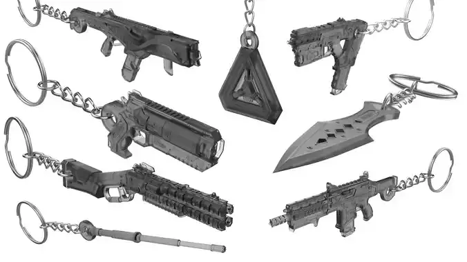 APEX Keychains Bundle - 8 Printable models - STL - Personal Use 3D print model