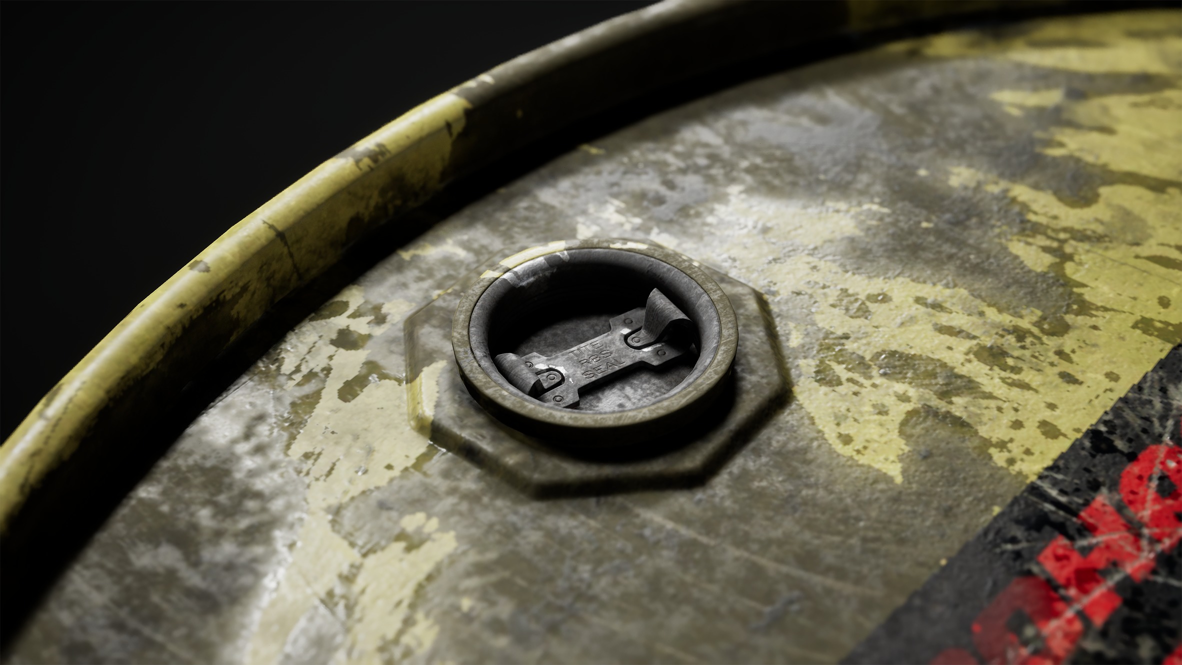 Metal Barrel Low-poly 3D model_4