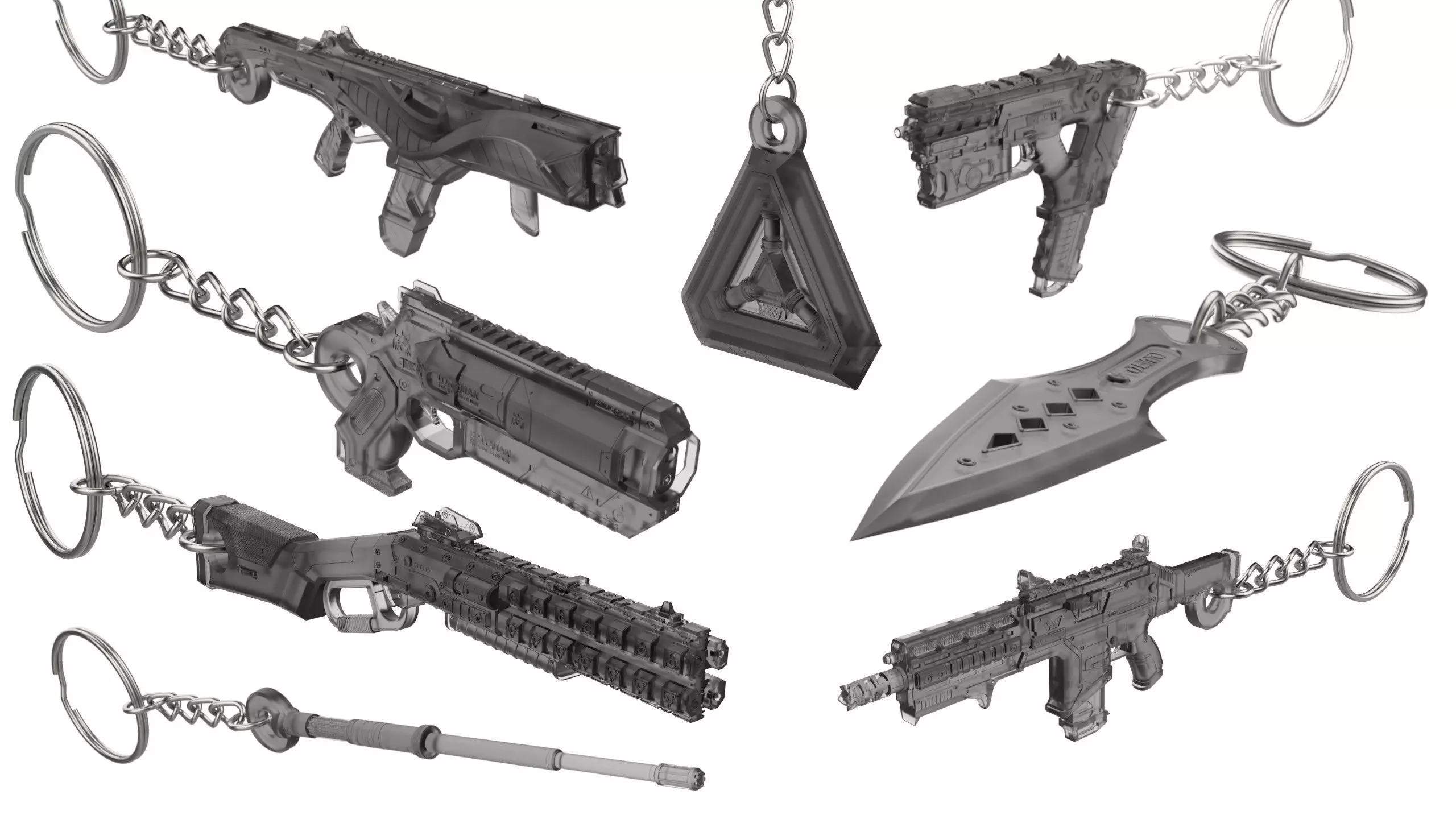APEX Keychains Bundle - 8 Printable models STL - Commercial Use 3D print model_0