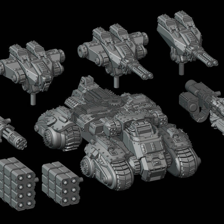 Light Tank 3D print model_5