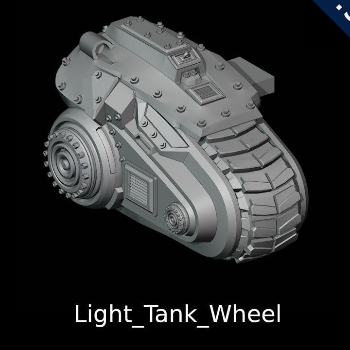 Light Tank 3D print model_15