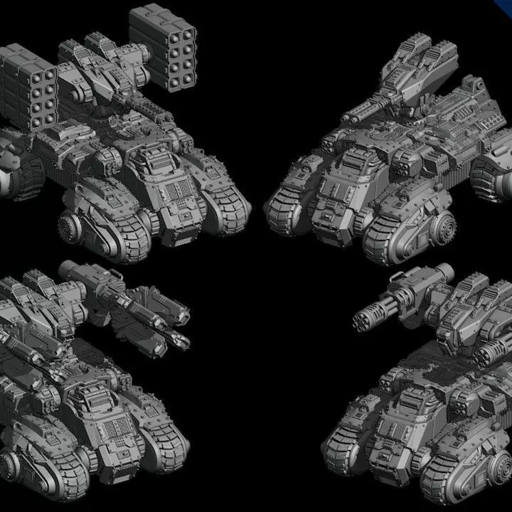 Light Tank 3D print model_0