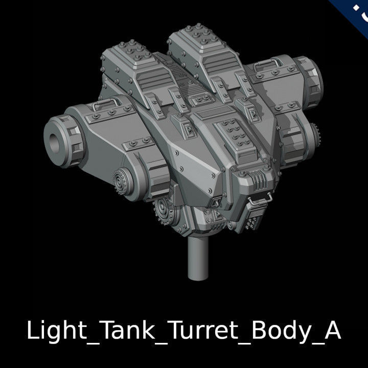 Light Tank 3D print model_8