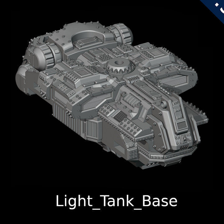 Light Tank 3D print model_7