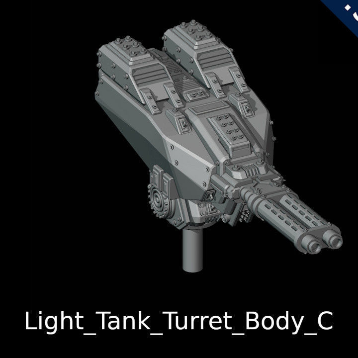 Light Tank 3D print model_10
