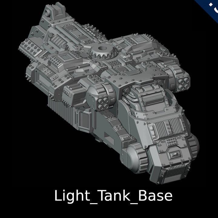 Light Tank 3D print model_6