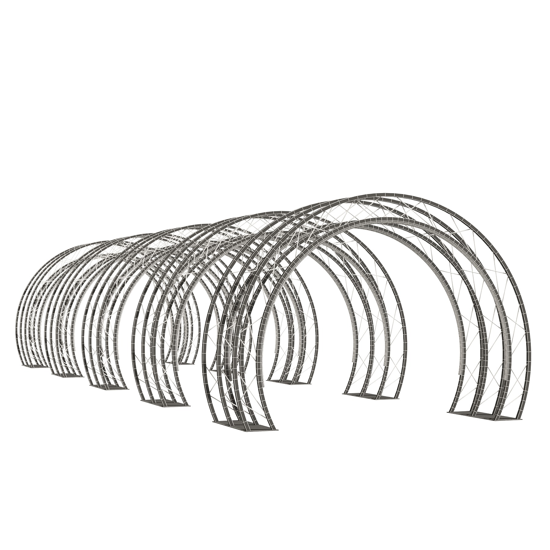 Set of light arches 3D model_3