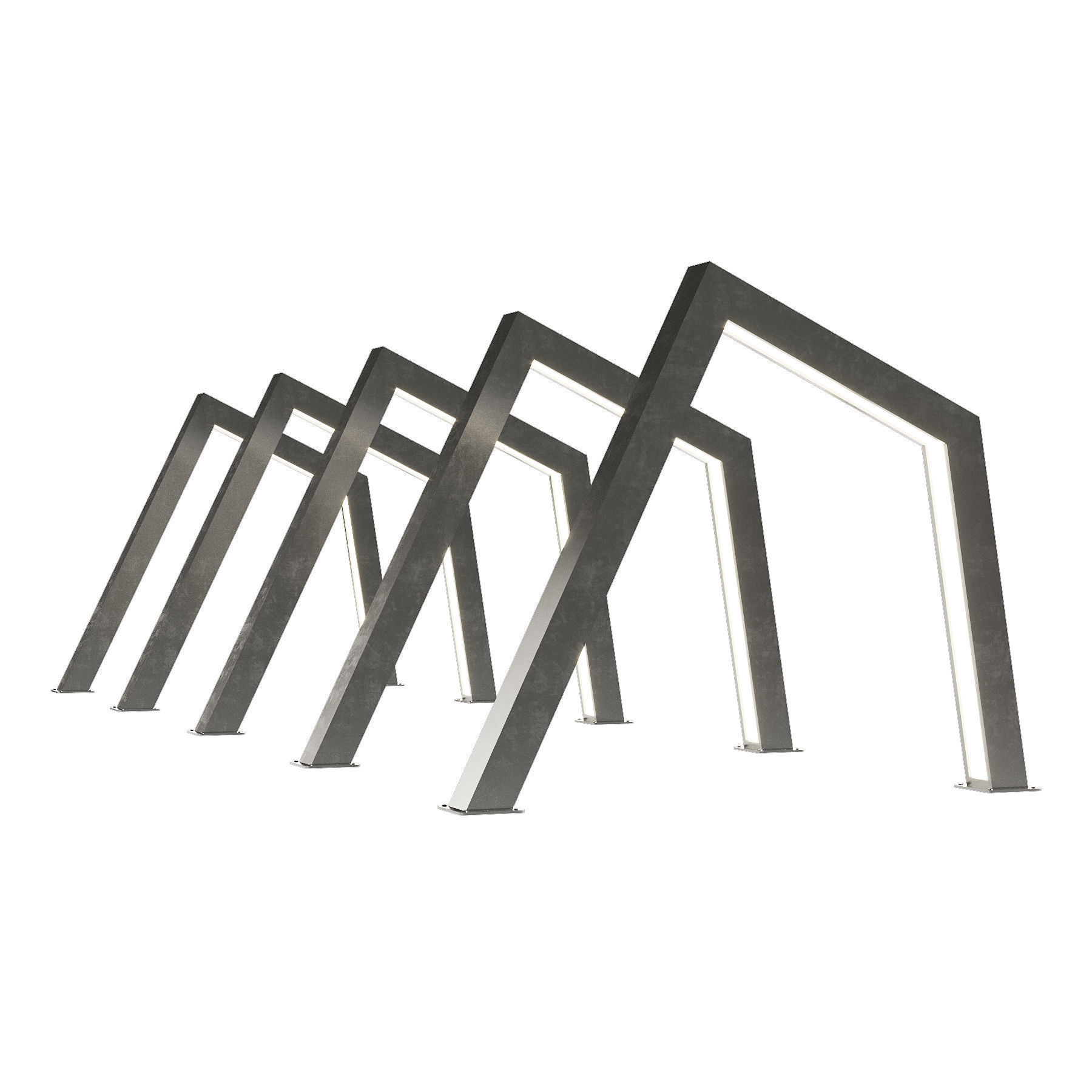 Set of light arches 3D model_10