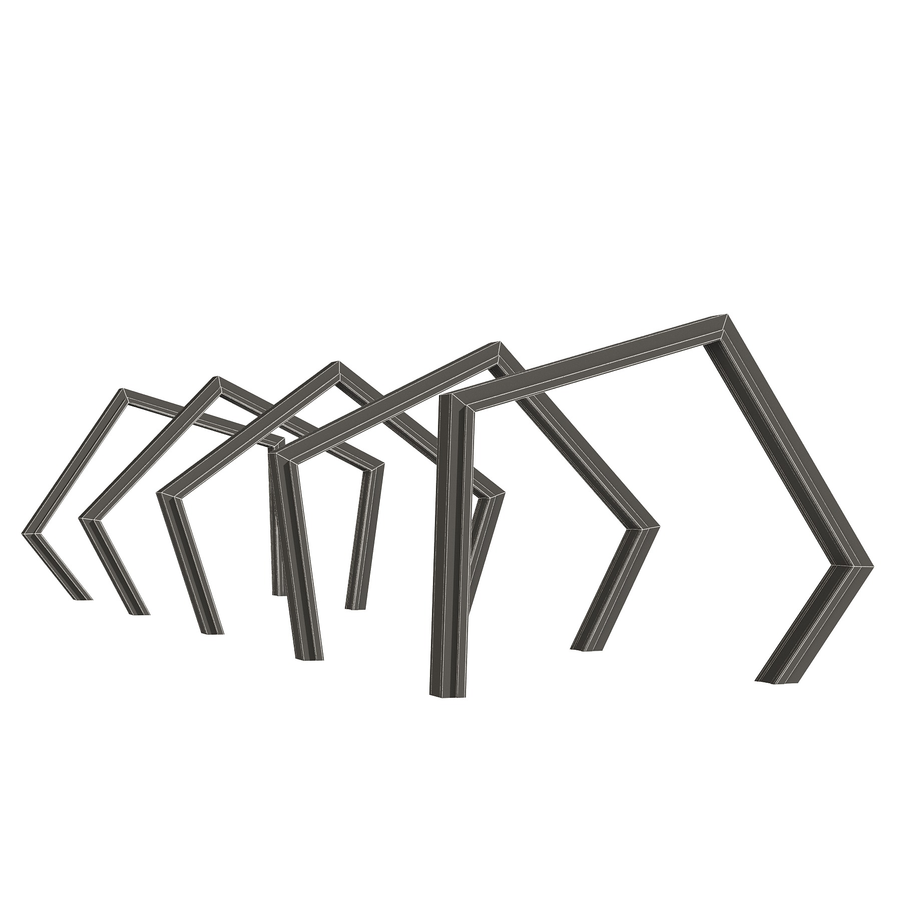 Set of light arches 3D model_1