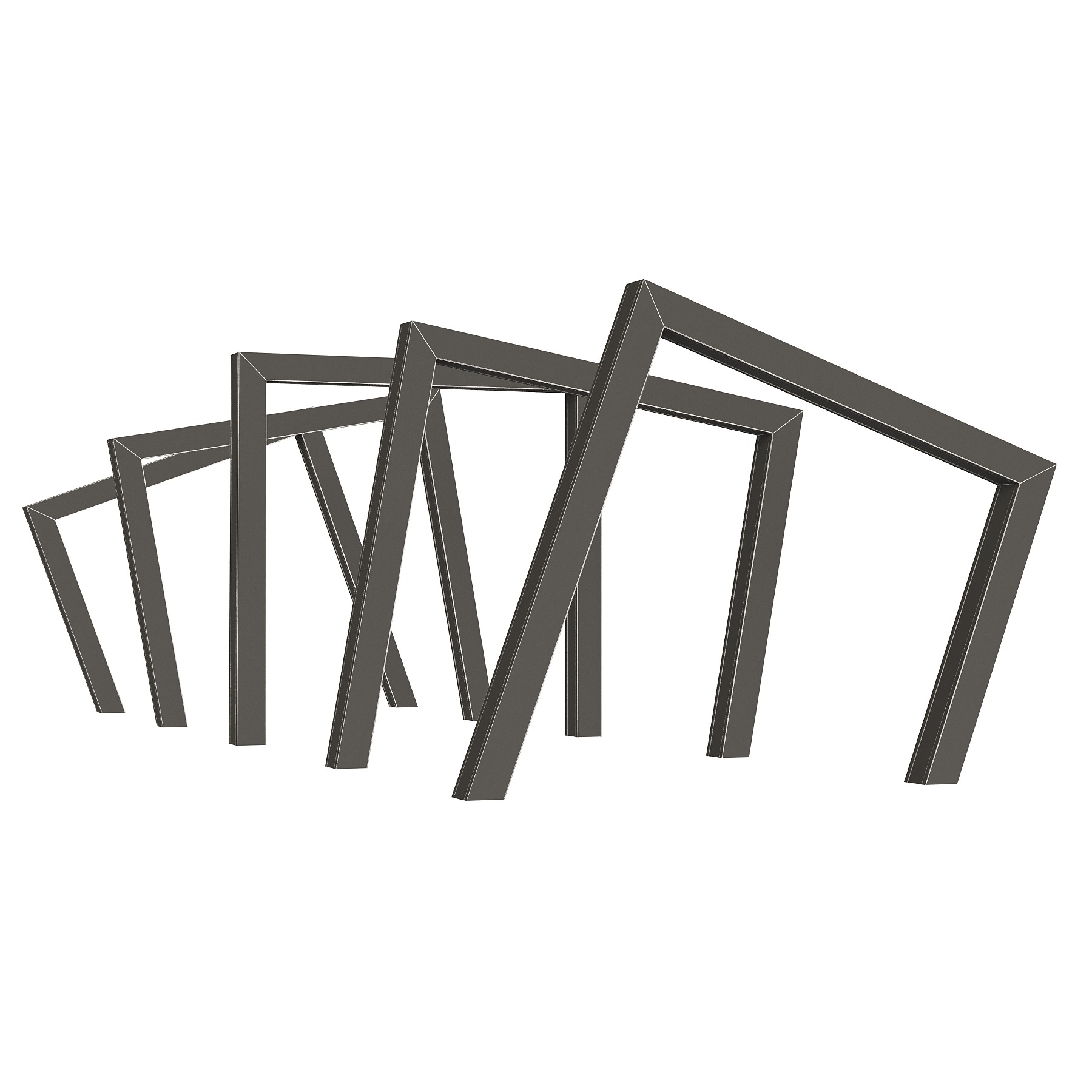 Set of light arches 3D model_2