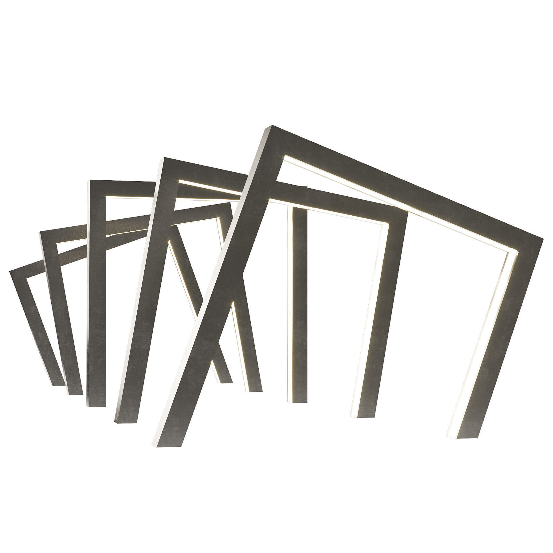 Set of light arches 3D model_8
