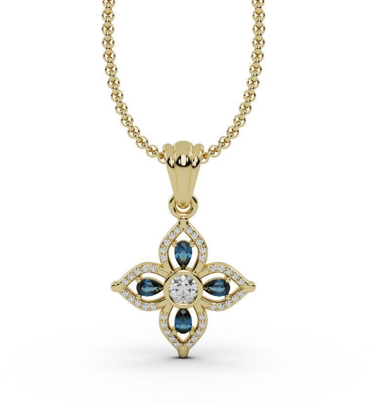 Nesklace pendant 3D print model_4