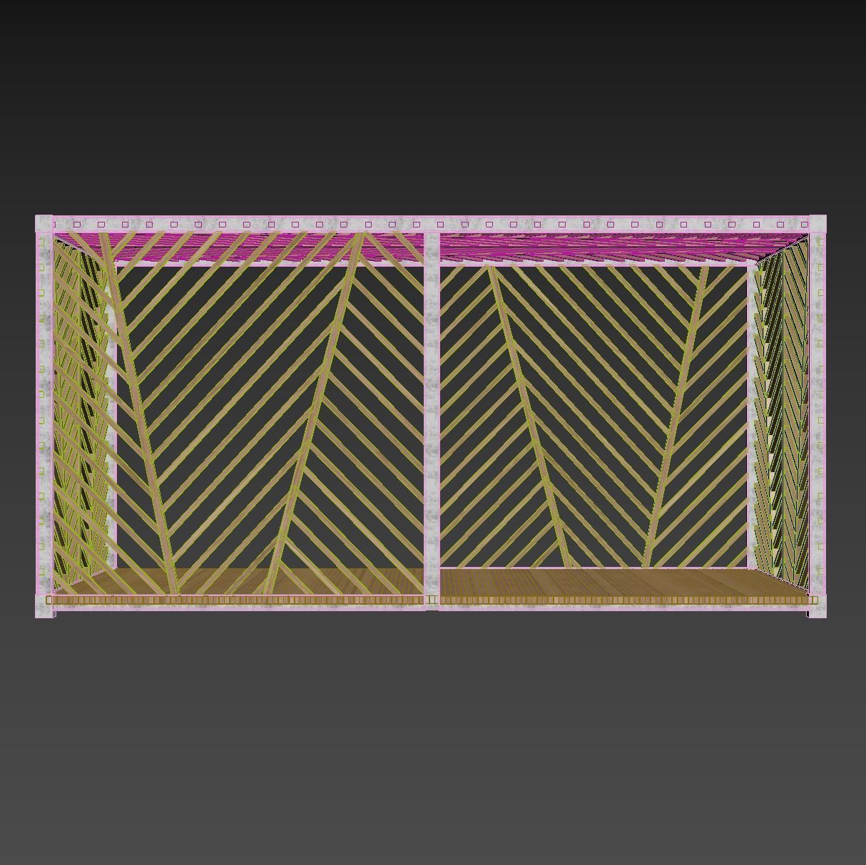 Gazebo scene outdoor 2 3D model_13