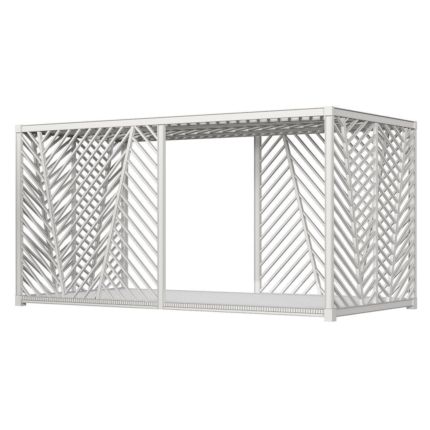 Gazebo scene outdoor 2 3D model_8