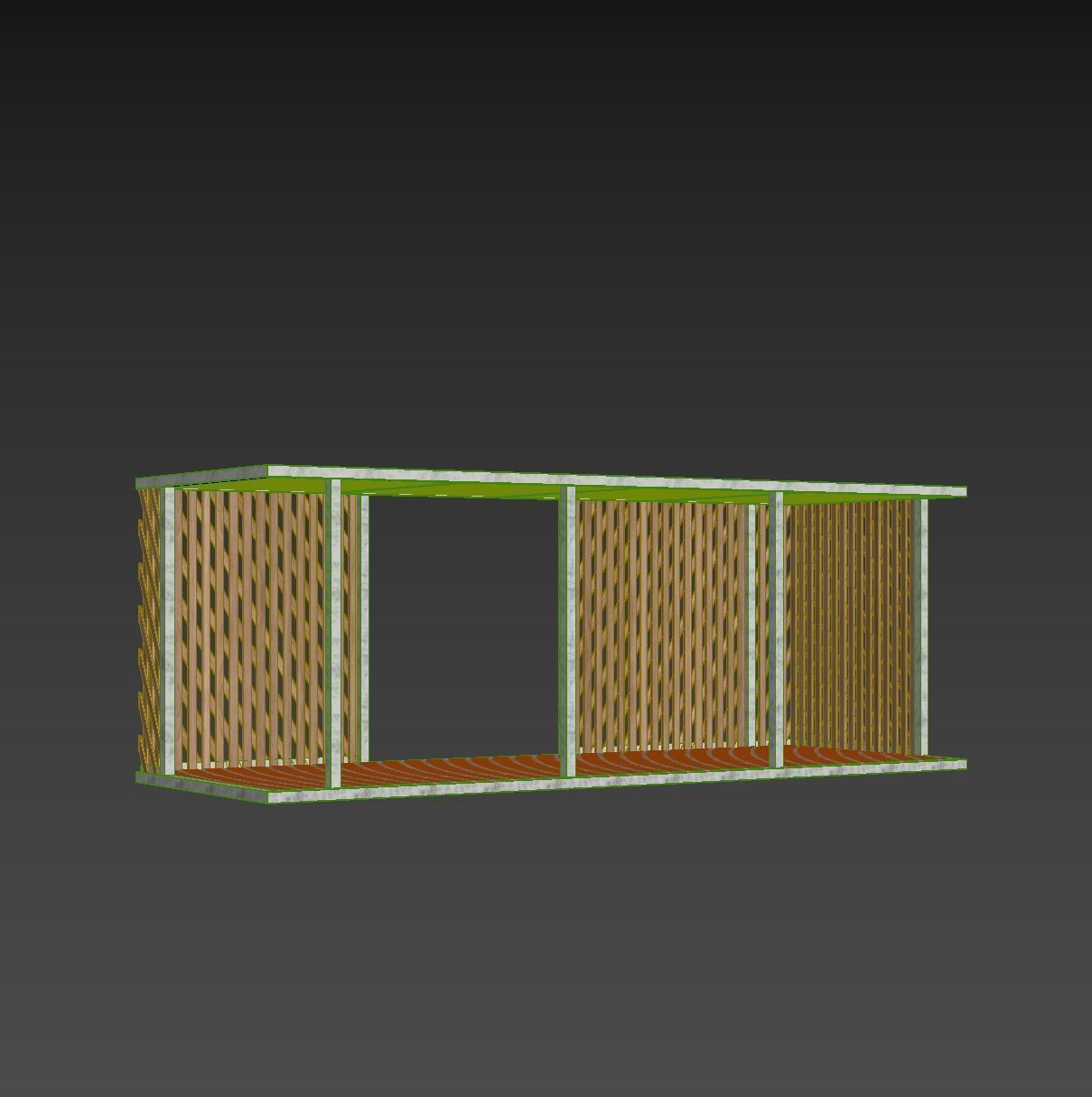 Gazebo scene outdoor 2 3D model_22