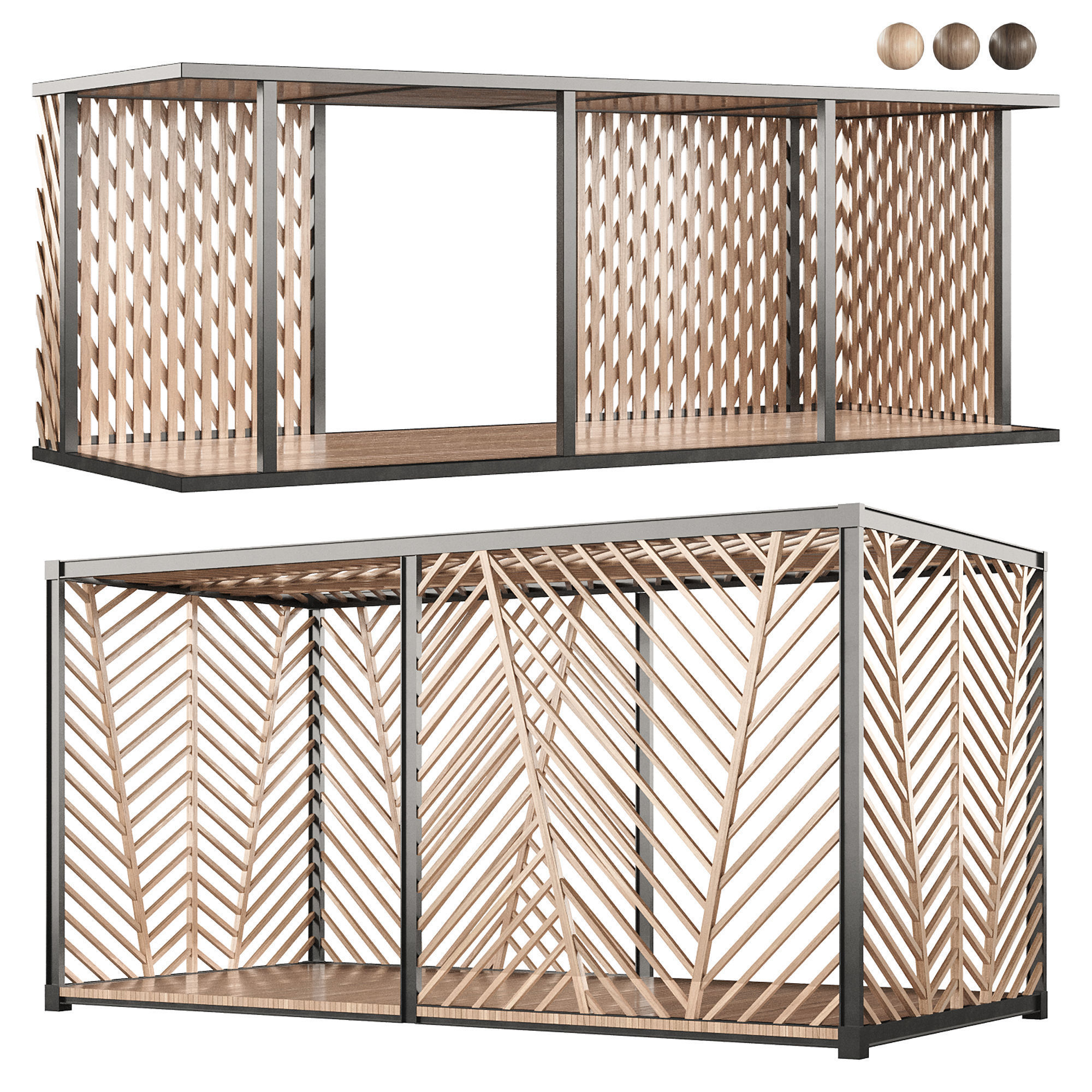 Gazebo scene outdoor 2 3D model_1