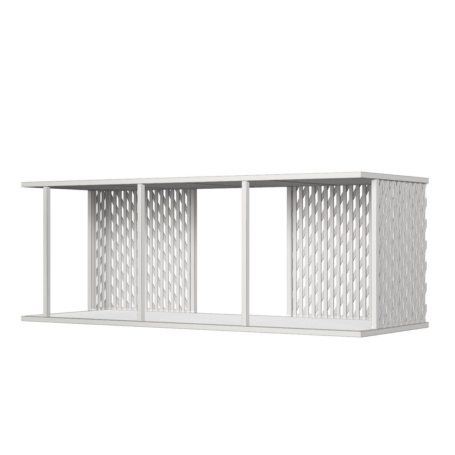 Gazebo scene outdoor 2 3D model_7