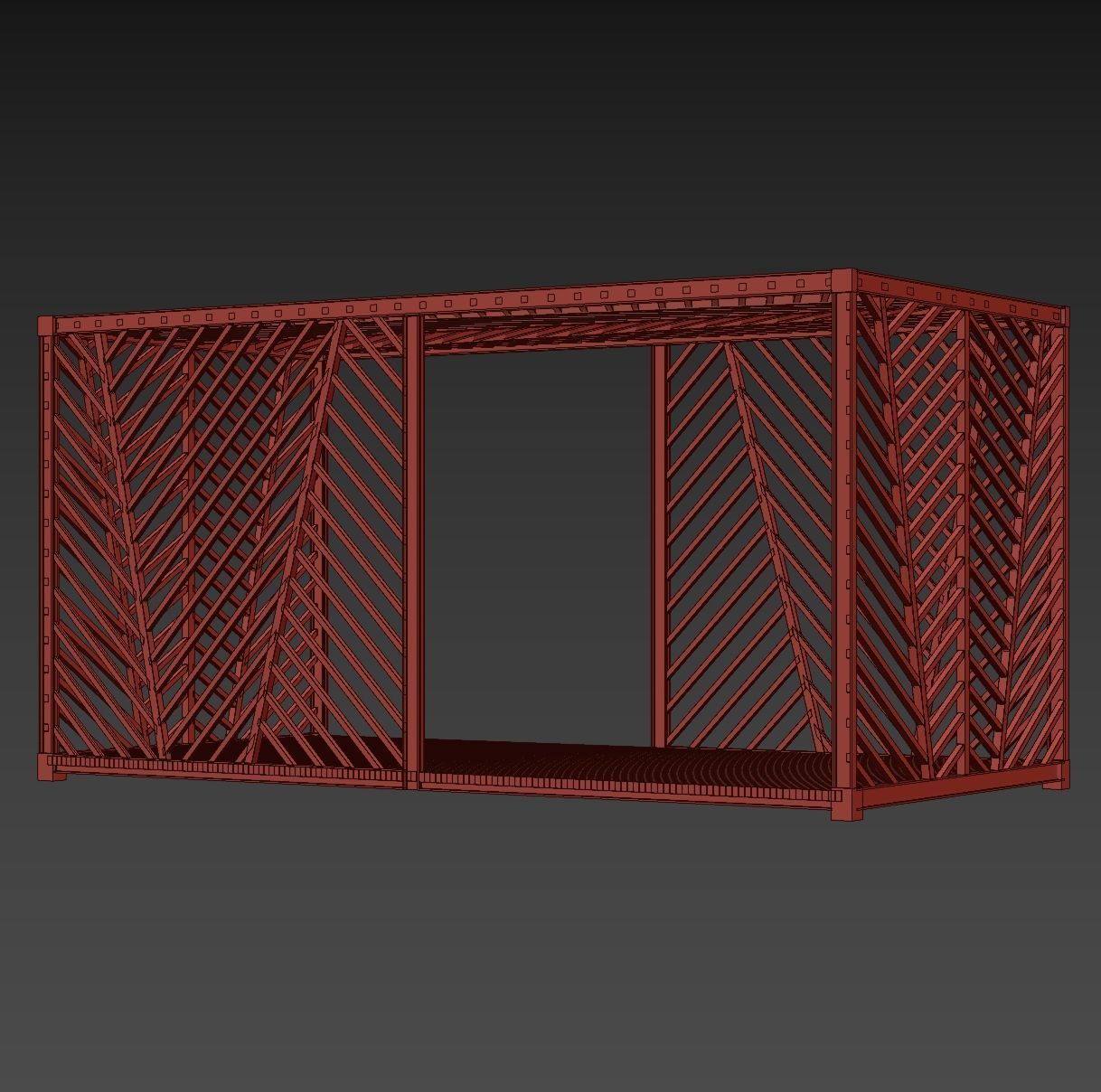Gazebo scene outdoor 2 3D model_15