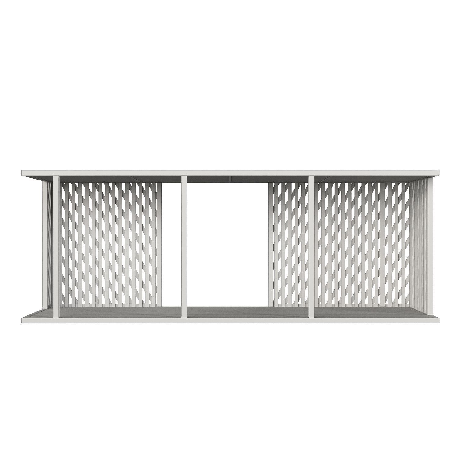 Gazebo scene outdoor 2 3D model_9