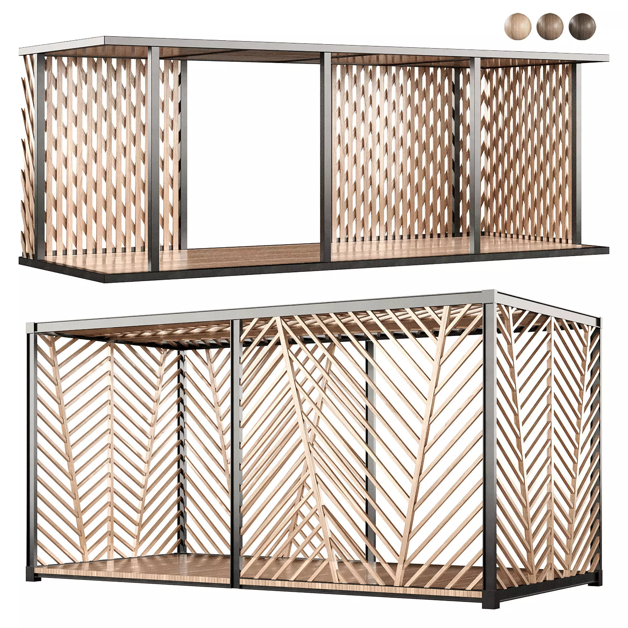 Gazebo scene outdoor 2 3D model_0