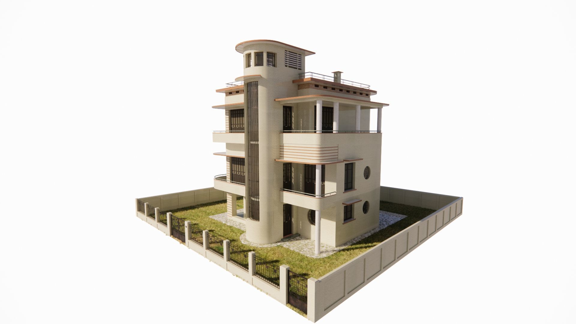 old house-Old Abandoned House 3D model_21