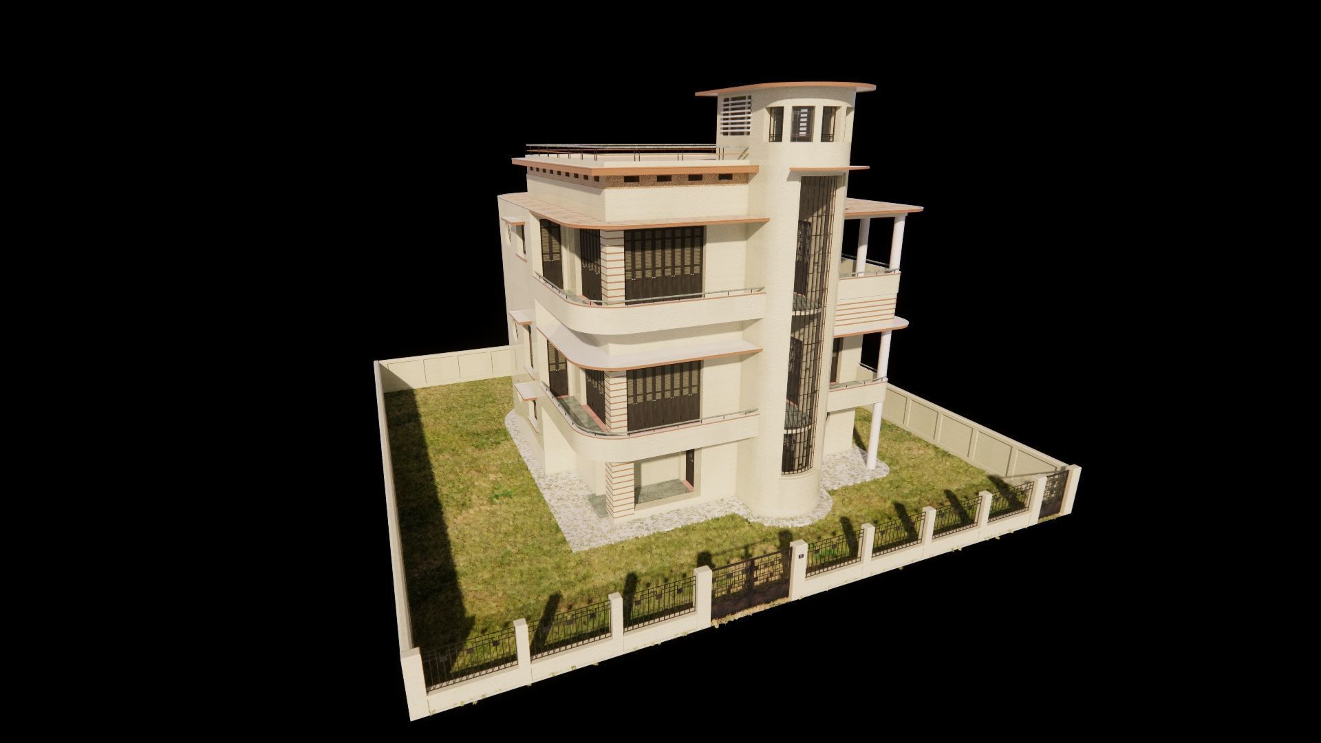old house-Old Abandoned House 3D model_16