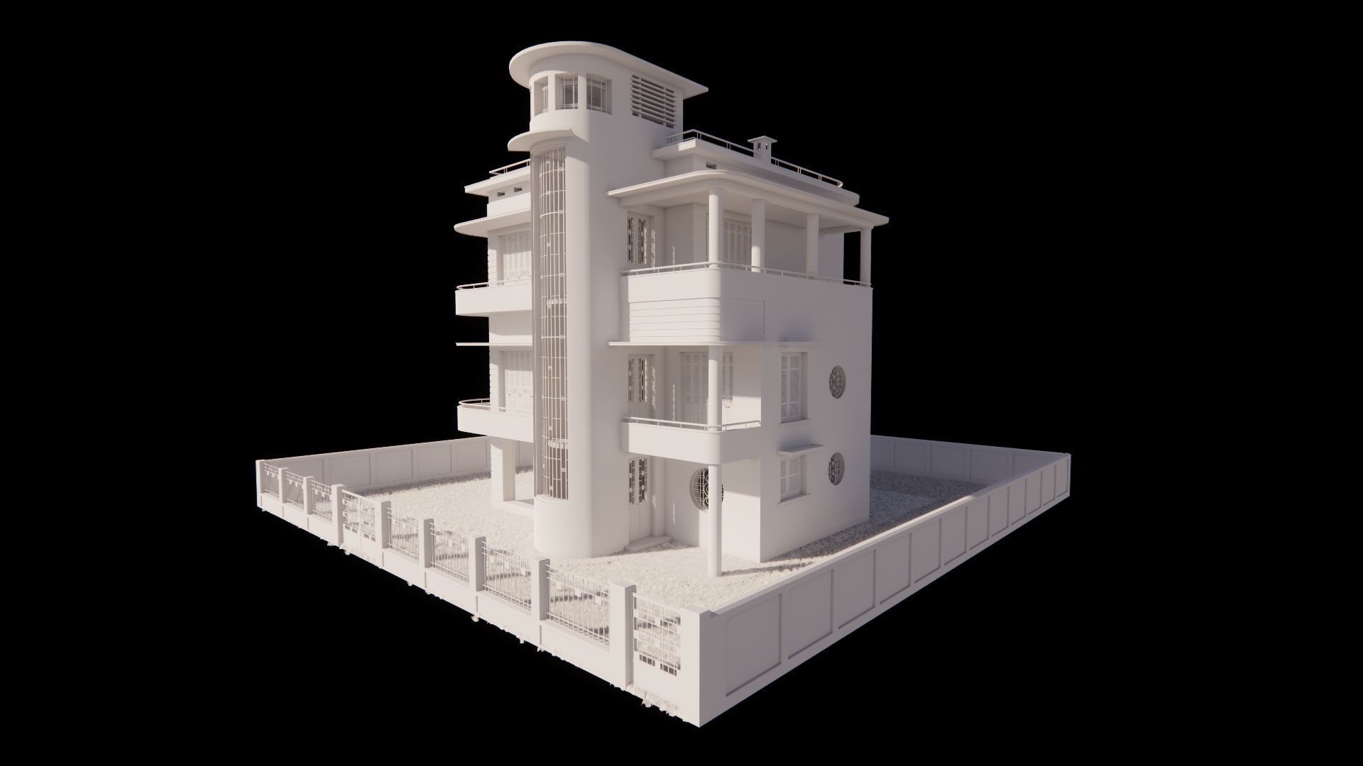 old house-Old Abandoned House 3D model_7