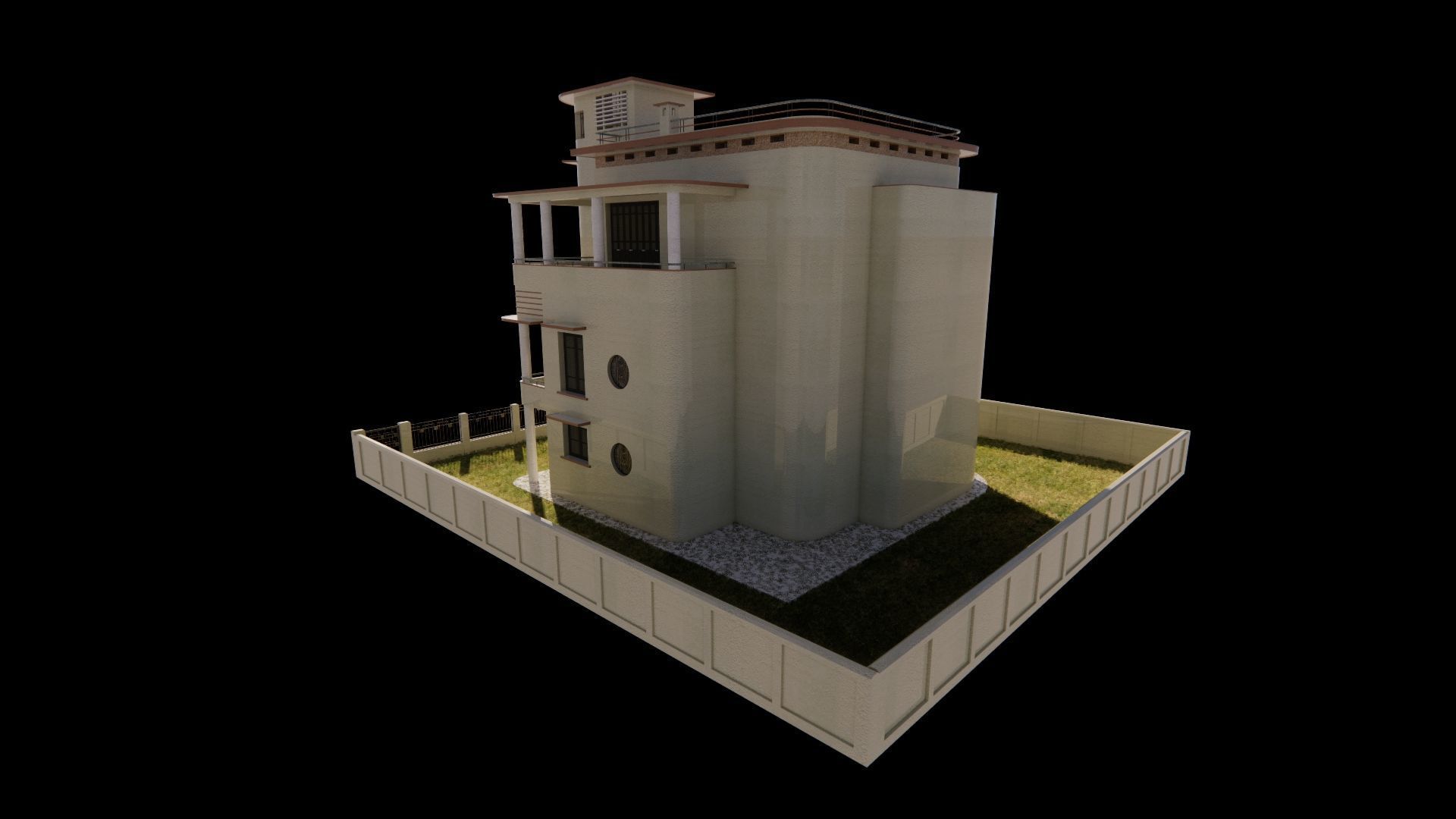 old house-Old Abandoned House 3D model_11