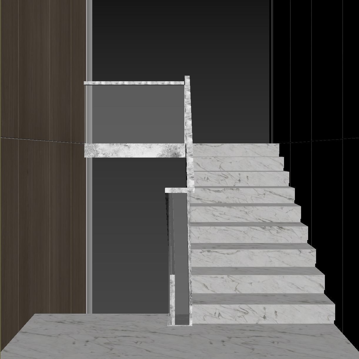 Marble staircase 19 3D model_29