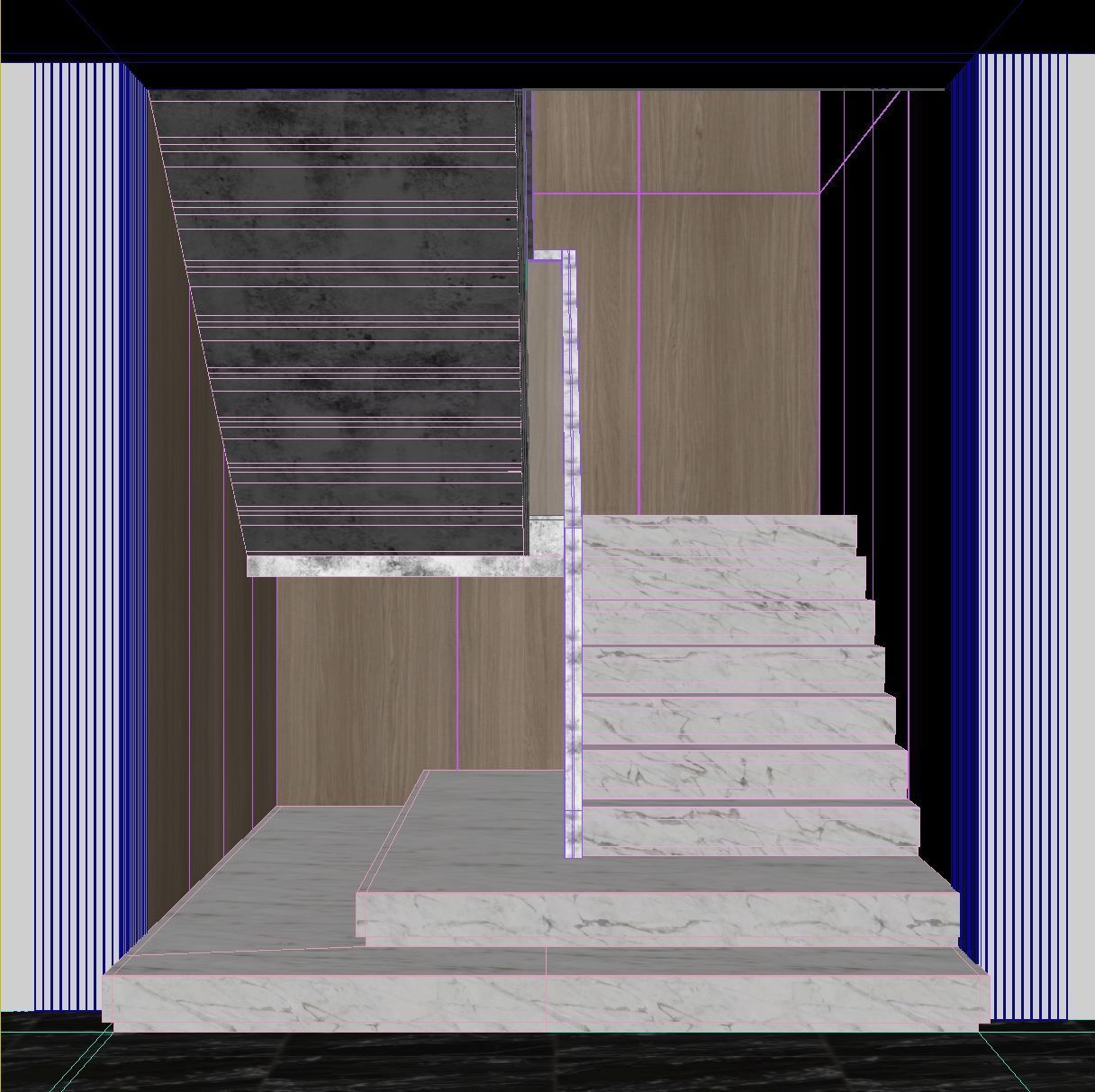Marble staircase 19 3D model_11