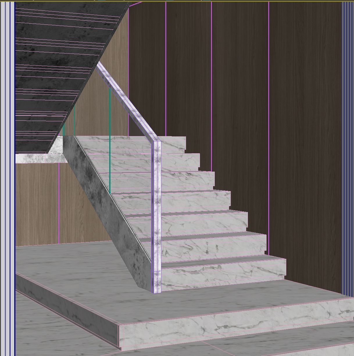 Marble staircase 19 3D model_15