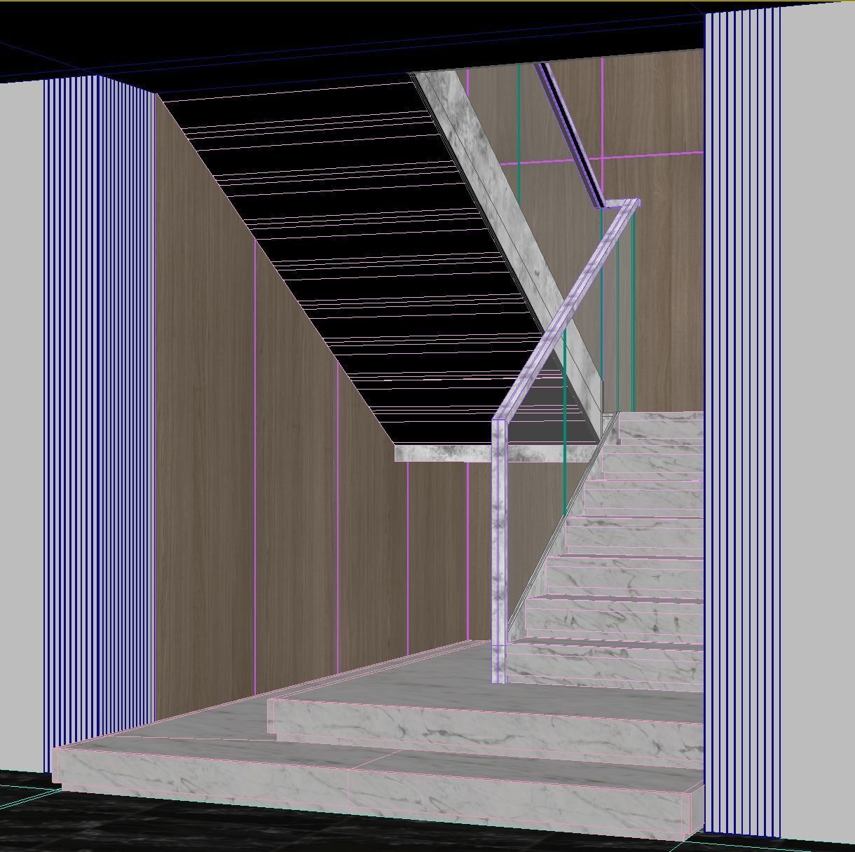 Marble staircase 19 3D model_24