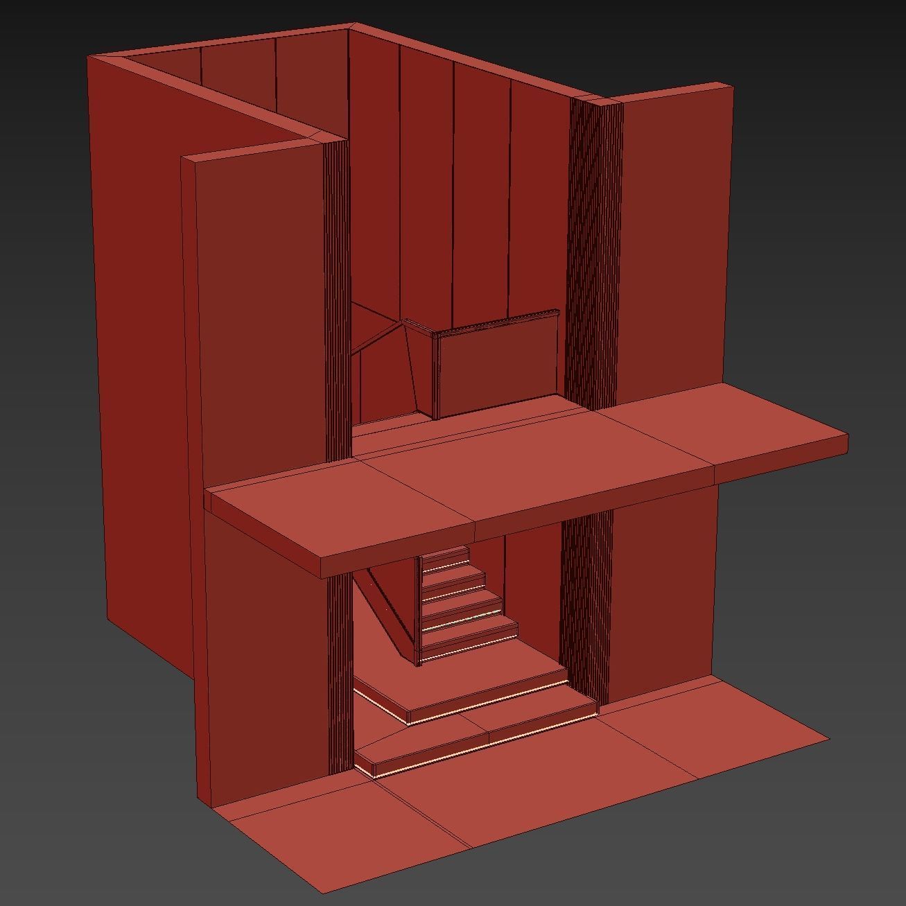 Marble staircase 19 3D model_20