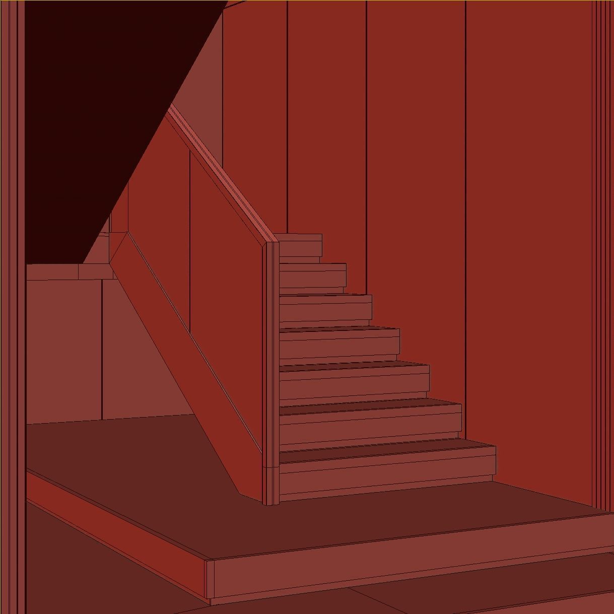 Marble staircase 19 3D model_14