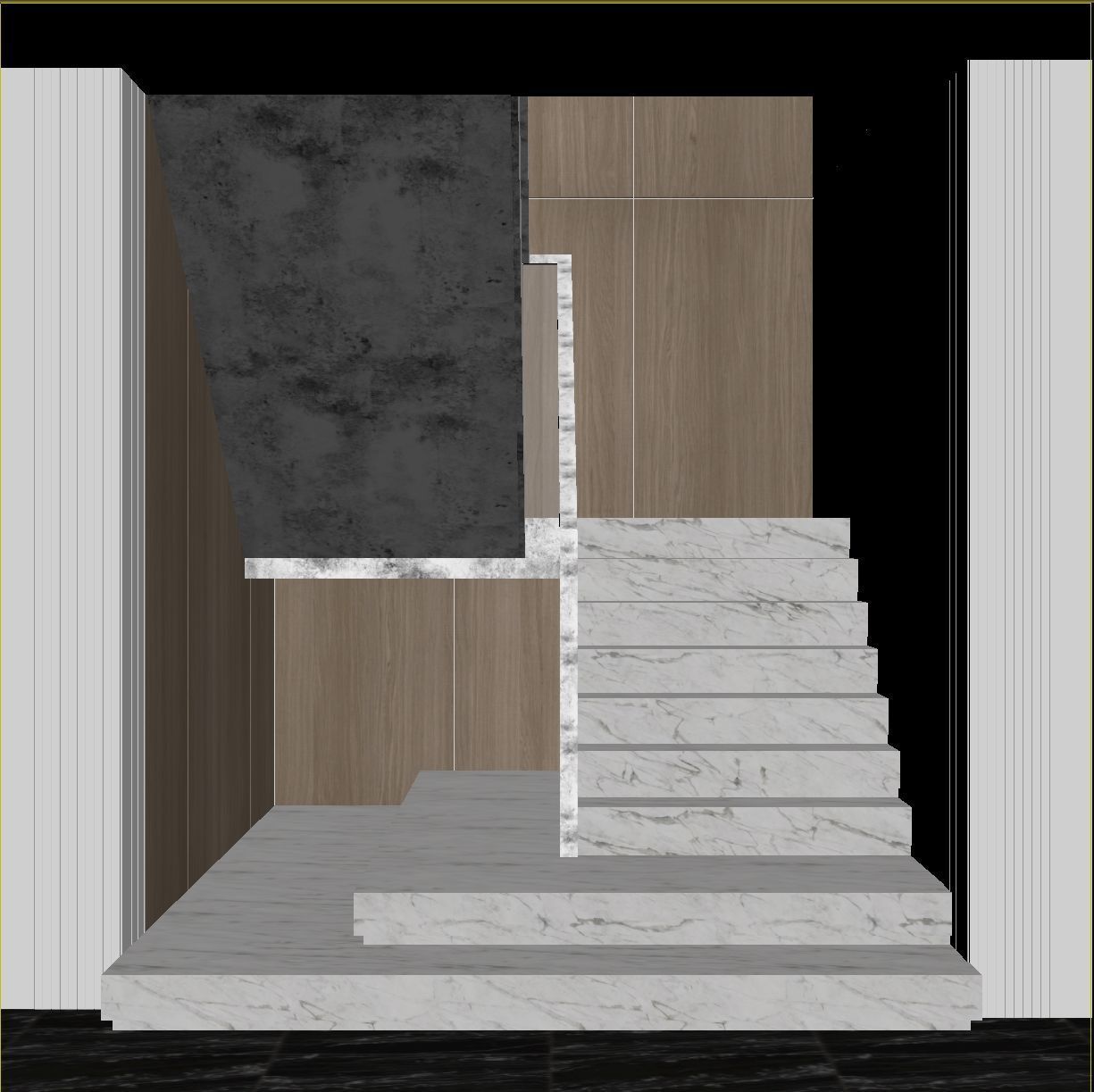 Marble staircase 19 3D model_10