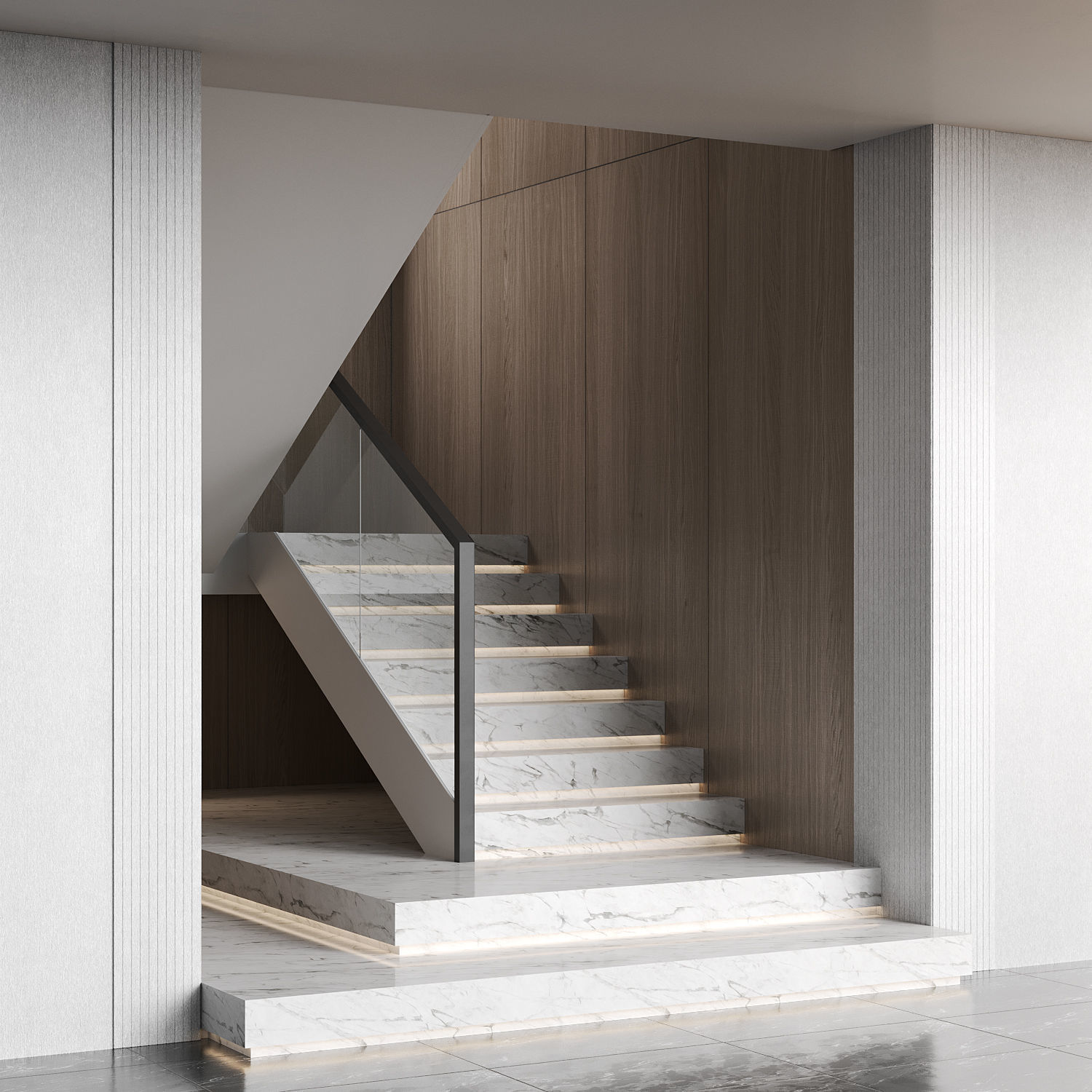 Marble staircase 19 3D model_1