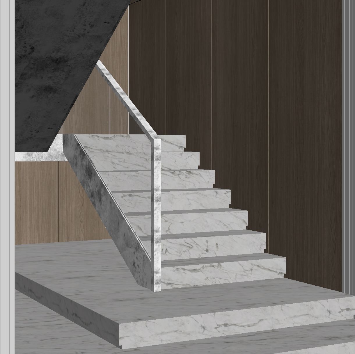 Marble staircase 19 3D model_16
