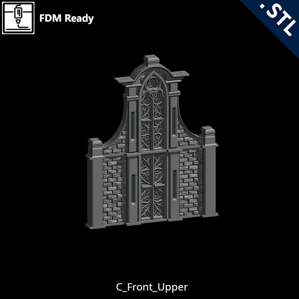 Outside Wall Modular 3D print model_20