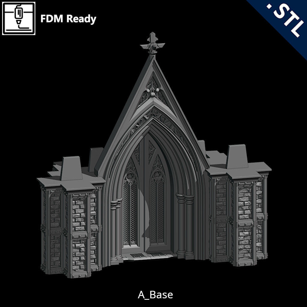 Outside Wall Modular 3D print model_9