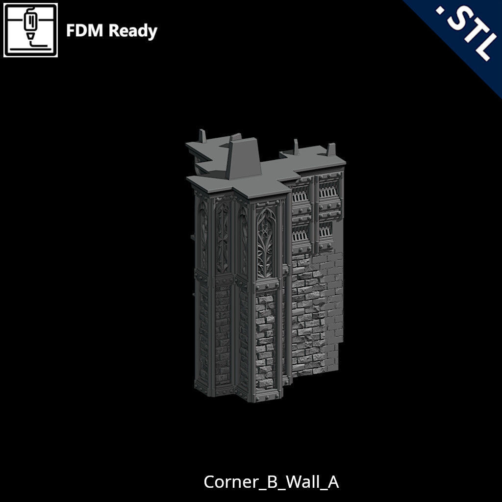 Outside Wall Modular 3D print model_28