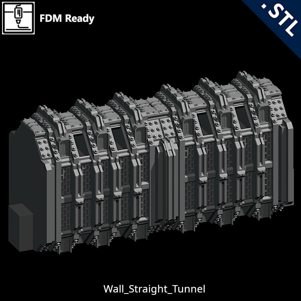 Outside Wall Modular 3D print model_59