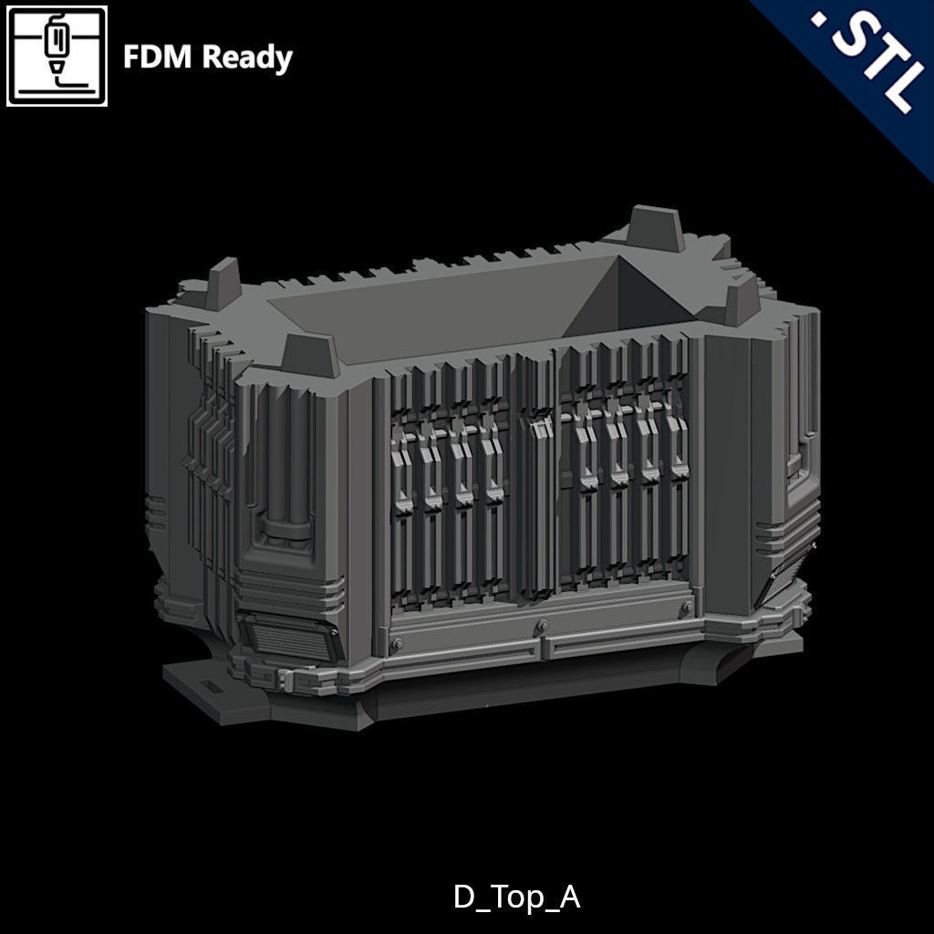 Outside Wall Modular 3D print model_37