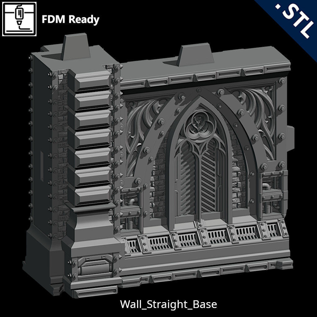 Outside Wall Modular 3D print model_41