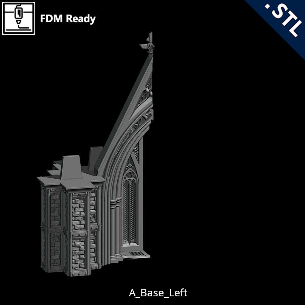 Outside Wall Modular 3D print model_10