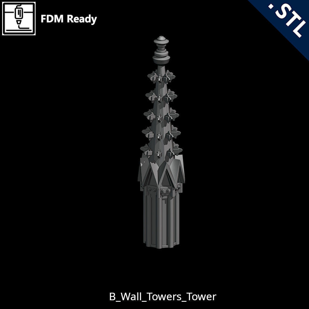 Outside Wall Modular 3D print model_17